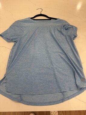 Asics Light Blue Short Sleeve Performance Tee